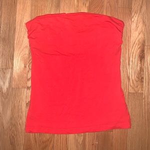 H&M tube top orange red